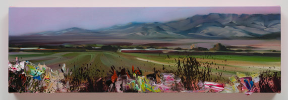 Rebecca Campbell / 
Perspective, 2013 / 
oil on canvas / 
12 x 38 in. (30.5 x 96.5 cm)