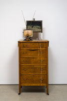 Edward & Nancy Reddin Kienholz / 
Useful Art No. 1 (chest of drawers & tv), 1992 / 
mixed media assemblage / 
76 x 27 x 19 in. (193 x 68.6 x 48.3 cm)