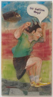 Charles Garabedian / 
Go Get Em Boy, 1974 / 
polyester resin and acrylic / 
approx. 36 x 24 in (91.4 x 61 cm) 
