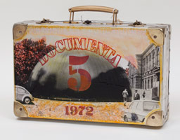 Edward & Nancy Reddin Kienholz / 
Dome Edition Dusseldorf, 1972 / 
mixed media hand painted suitcase / 
10 x 15 3/4 x 4 3/4 in. (25.4 x 40 x 12.1 cm)