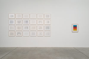 Installation photography, Frederick Hammersley: Paintings and Works on Paper