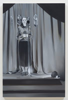 Rebecca Campbell / 
Untitled (B&W girl), 2013 / 
oil on board / 
36 x 24 in. (91.4 x 61 cm)