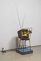 Edward & Nancy Reddin Kienholz / 
The Death Watch, 1976 / 
mixed media assemblage / 
77 x 20 1/2 x 26 in. (195.6 x 52.1 x 66 cm)