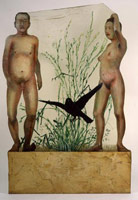 Charles Garabedian / 
Adam & Eve, 1971 / 
acrylic and resin sculpture / 
84 x 54 in (213.4 x 137.2cm) / 
Collection of the Los Angeles County 
Museum of Art, Los Angeles, CA