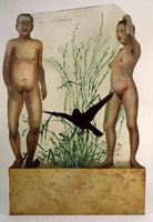 Charles Garabedian / 
Adam & Eve, 1971 / 
acrylic and resin sculpture / 
84 x 54 in (213.4 x 137.2cm) / 
Collection of the Los Angeles County 
Museum of Art, Los Angeles, CA