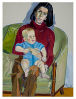 Alice Neel / 
Ann Sutherland Harris and Neil, 1978 / 
oil on canvas / 
40 x 30 1/8 in (101.6 x 76.5 cm)