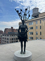 Alison Saar / 
Fall, 2011 / 
Bronze / 
134 × 48 × 42 in. (340.4 × 121.9 × 106.7 cm) / 
Whitney Museum of American Art, New York / 
gift of Robert E. Hayden and Richard Silver 2024