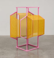 Ashley Landrum / 
Not Because You Don't Want To, 2013 / 
wood, steel, paint / 
68 x 51 x 38 1/2 in. (172.7 x 129.5 x 97.8 cm)