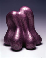 Ken Price / 
Pearleen, 2002 / 
acrylic on fired ceramic / 
15 x 14 1/2 x 12 in (38.1 x 36.8 x 30.5 cm) / 
Private collection