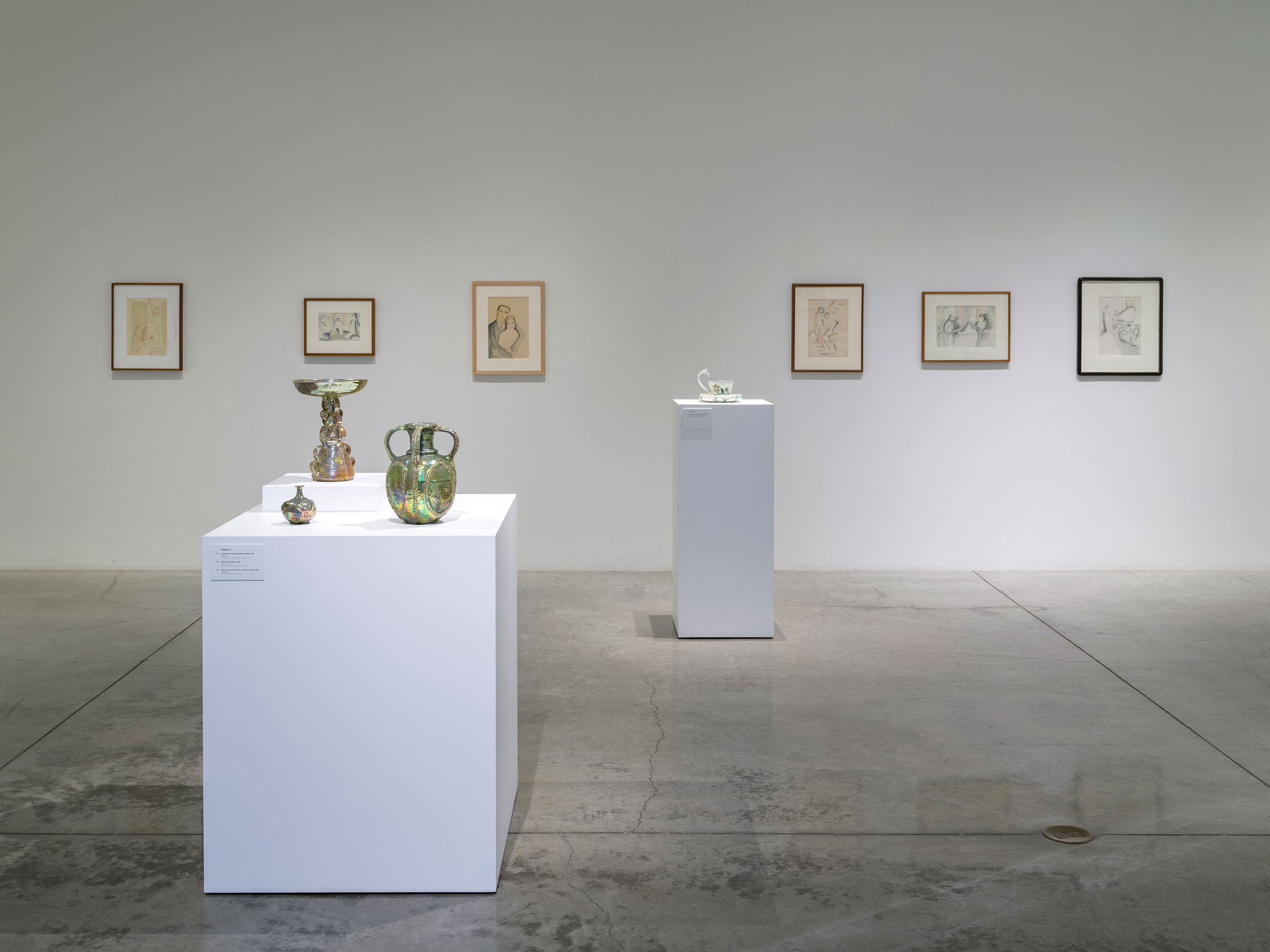 Installation photography / Beatrice Wood: Drawings, Prints, Ceramics