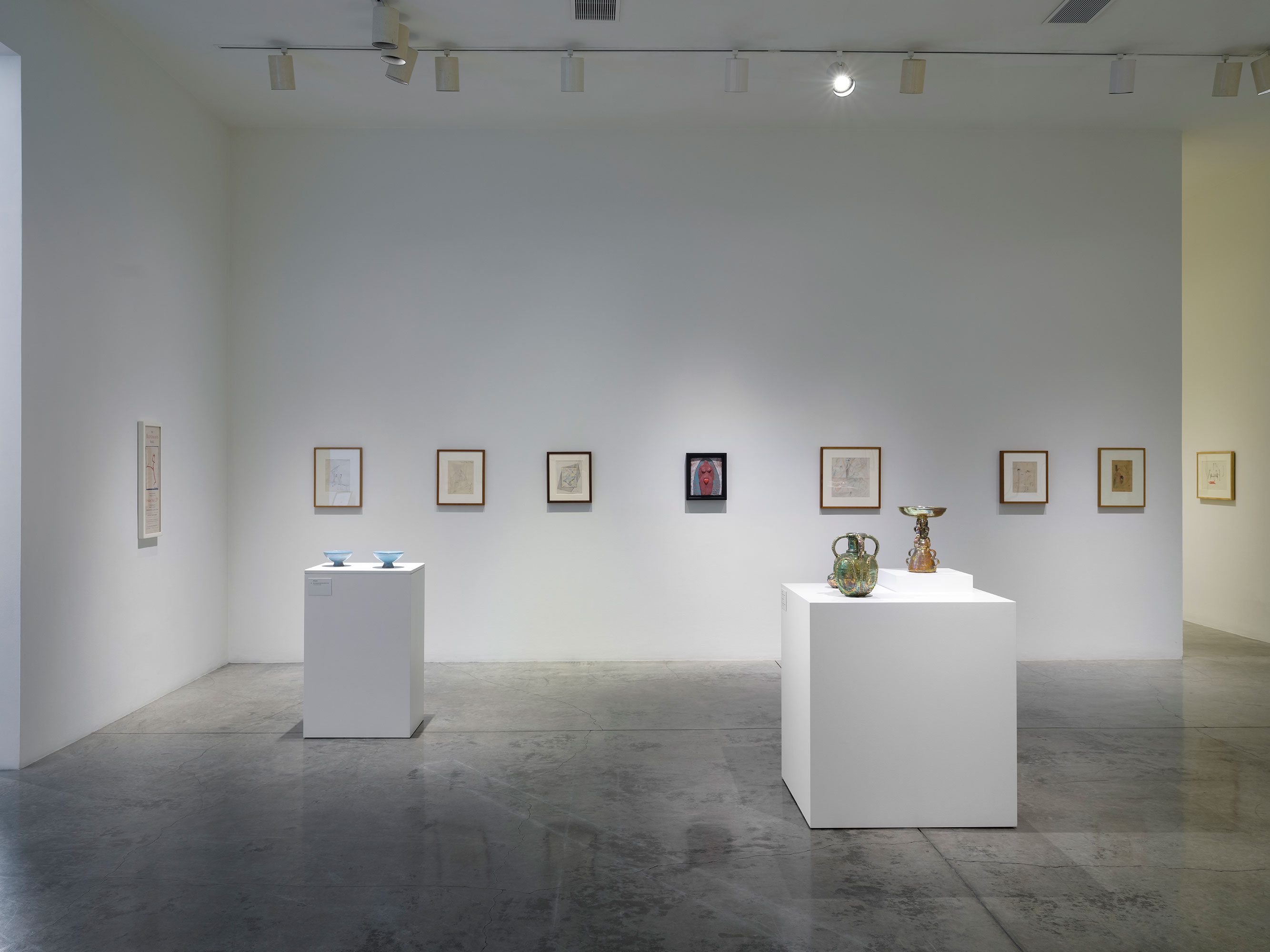 Installation photography / Beatrice Wood: Drawings, Prints, Ceramics