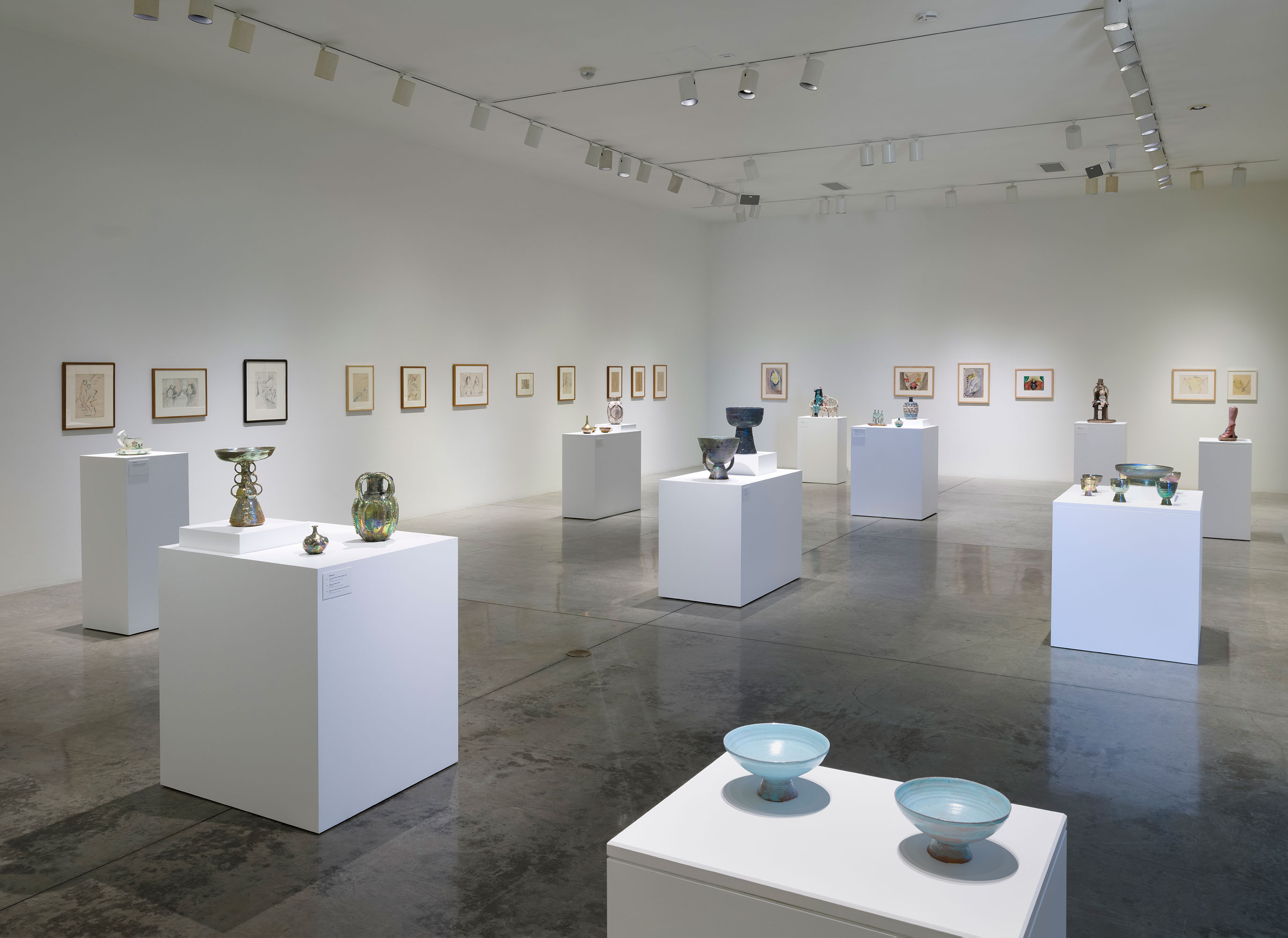 Installation photography / Beatrice Wood: Drawings, Prints, Ceramics