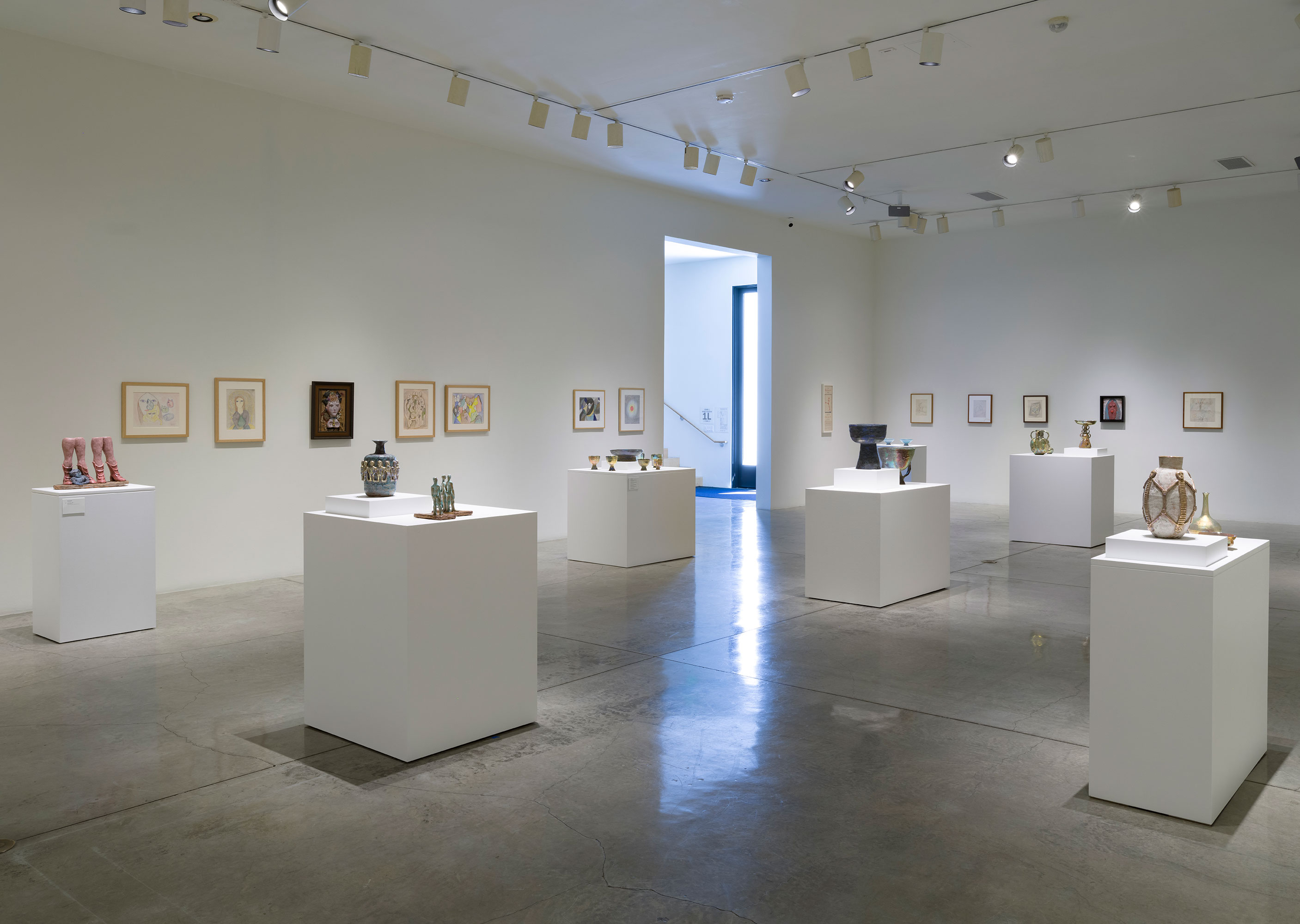 Installation photography / Beatrice Wood: Drawings, Prints, Ceramics