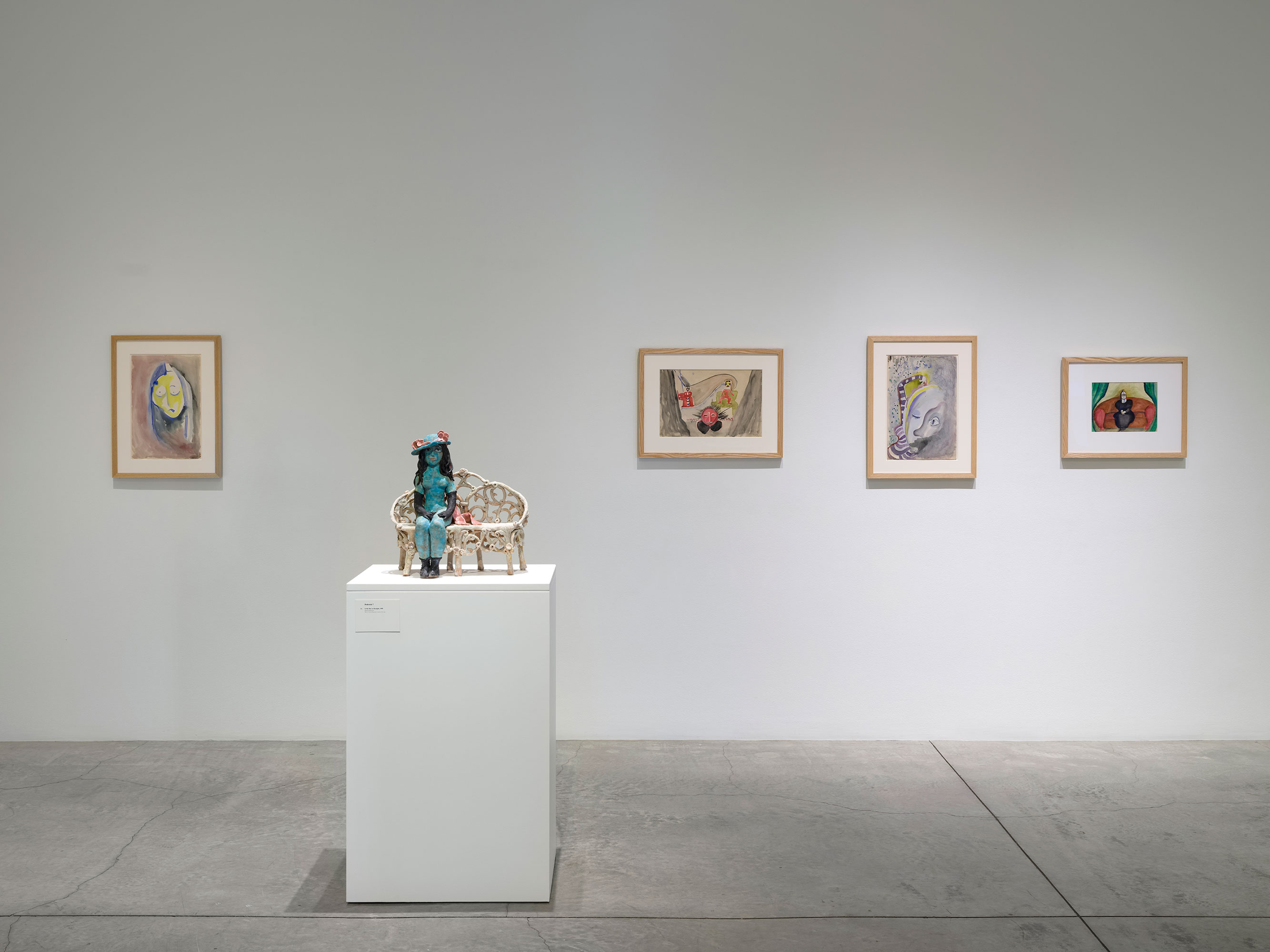 Installation photography / Beatrice Wood: Drawings, Prints, Ceramics