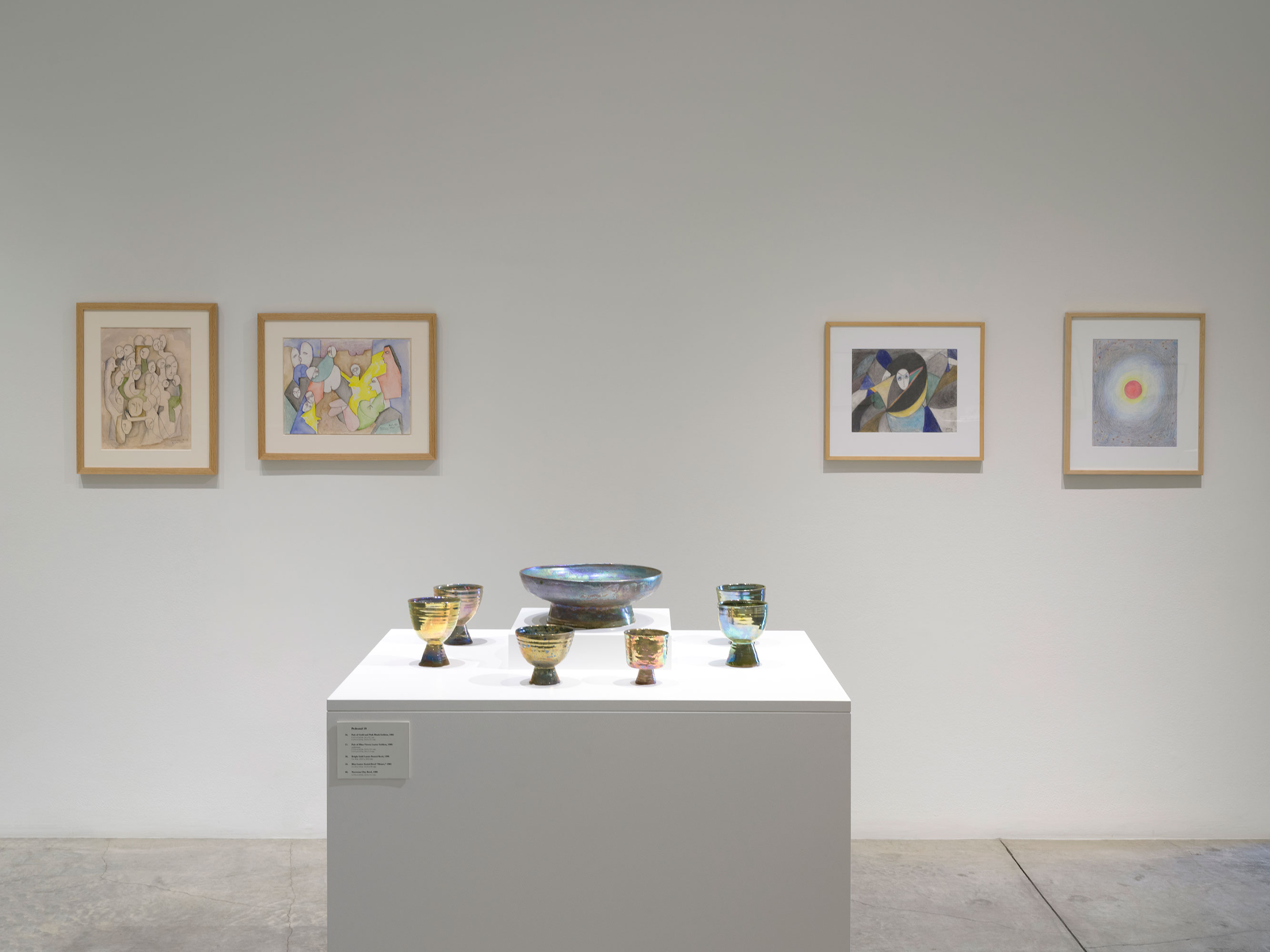 Installation photography / Beatrice Wood: Drawings, Prints, Ceramics