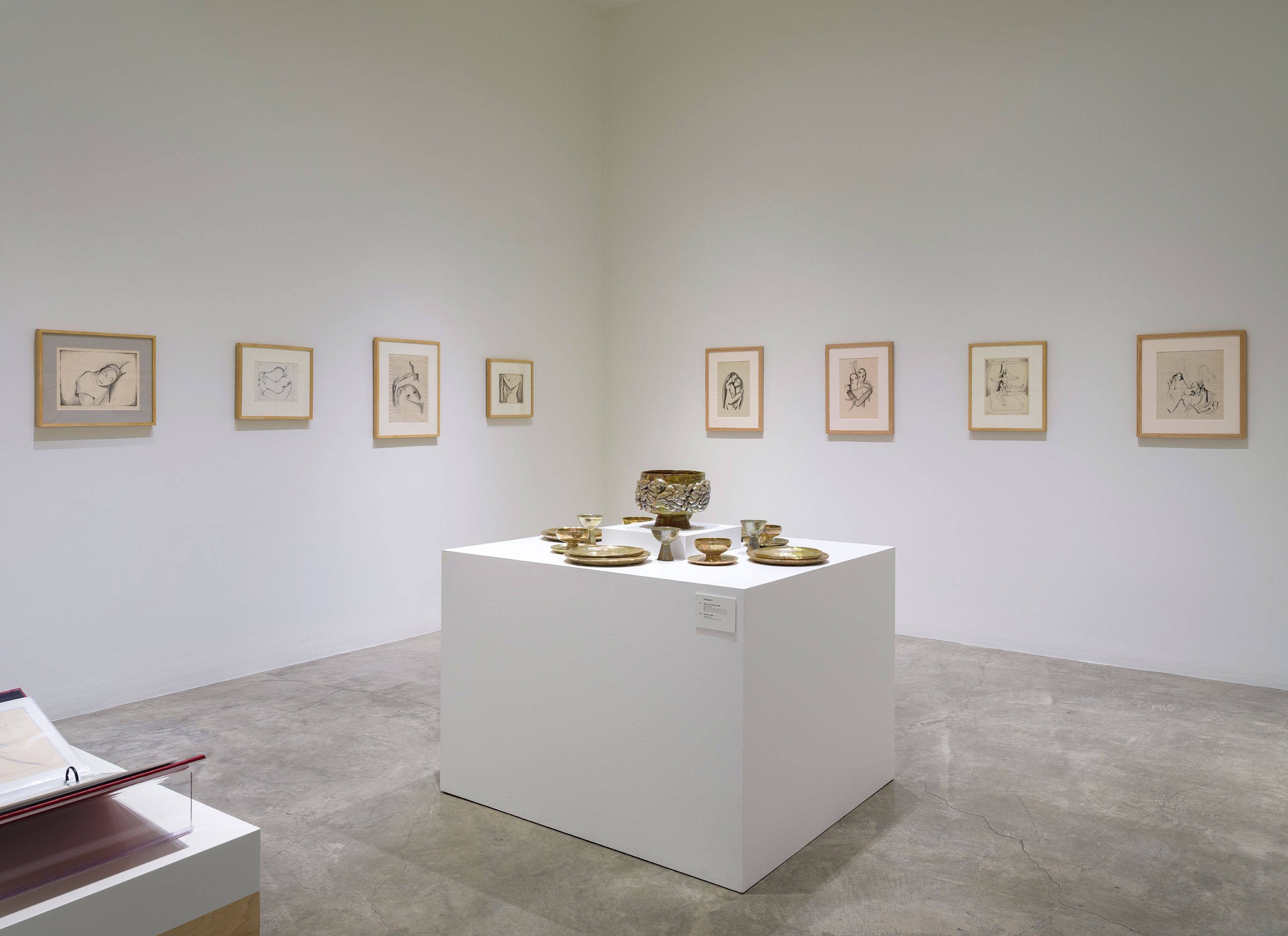 Installation photography / Beatrice Wood: Drawings, Prints, Ceramics