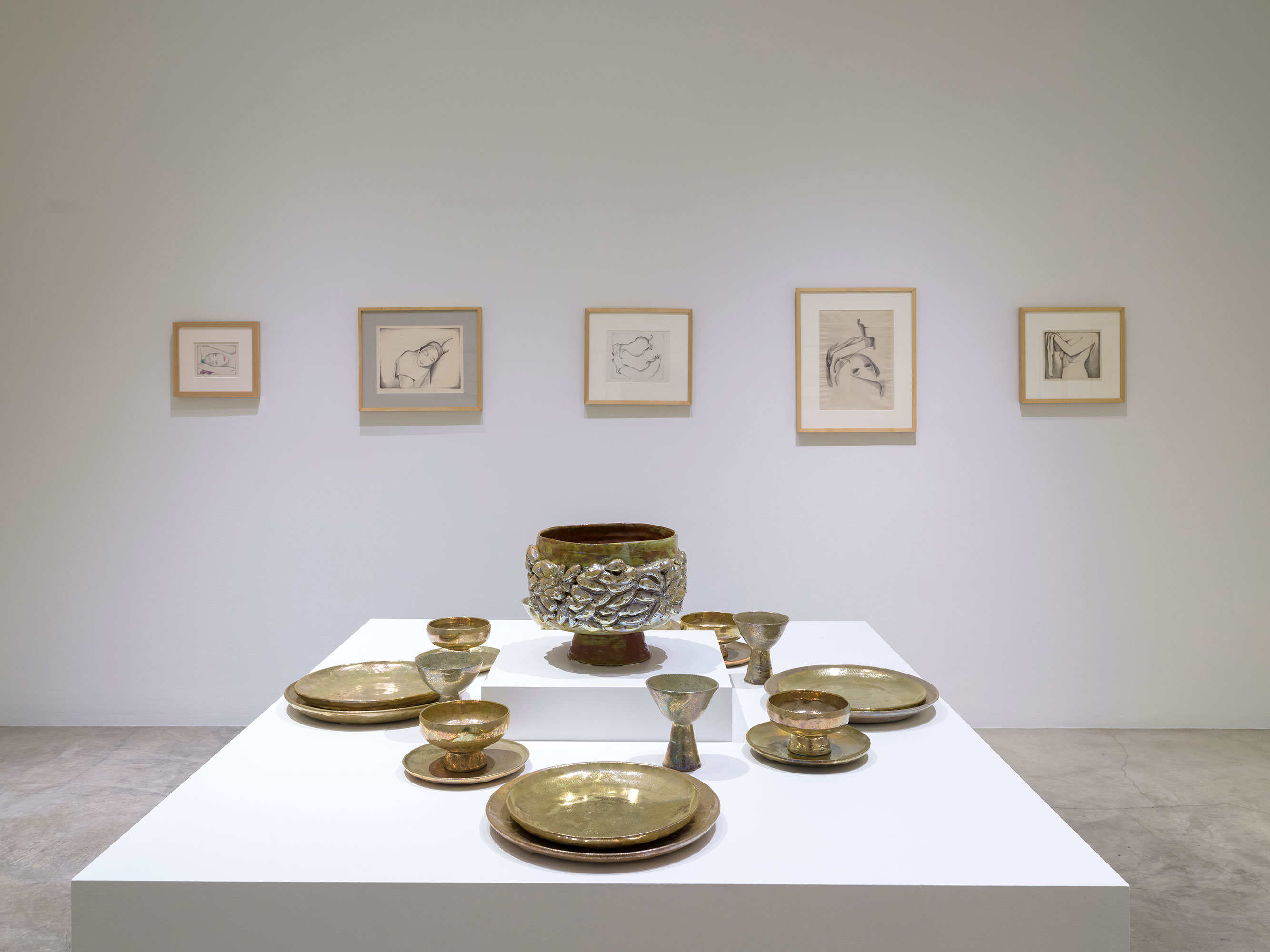 Installation photography / Beatrice Wood: Drawings, Prints, Ceramics