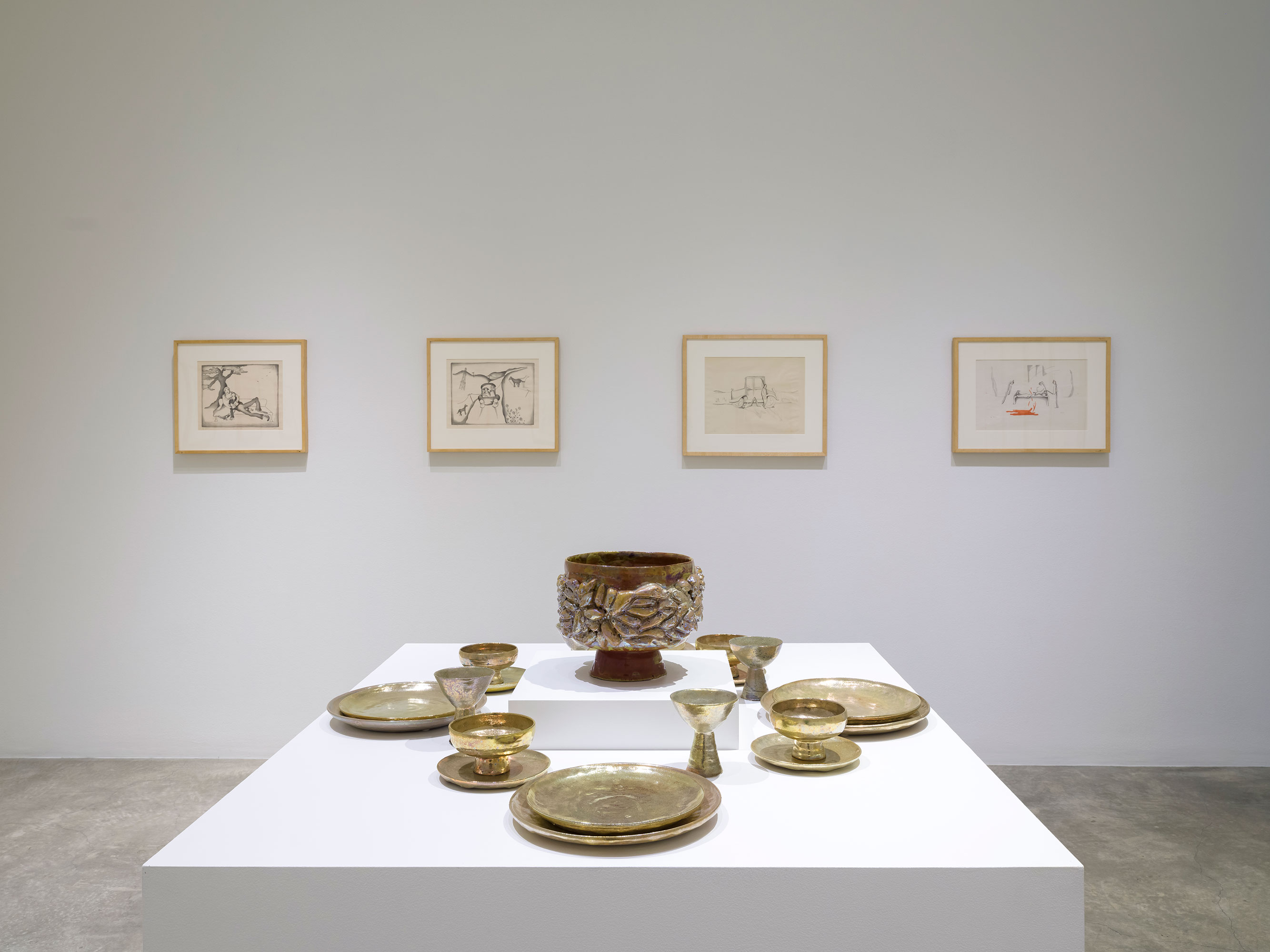 Installation photography / Beatrice Wood: Drawings, Prints, Ceramics