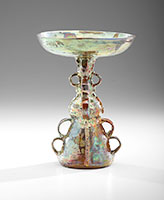 Beatrice Wood / 
Gold Luster Chalice, 1980 / 
glazed earthenware / 
12 1/2 x 9 1/4 in. (31.8 x 23.5 cm)