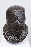 
Ben Jackel / 
Gas Mask, 2016 / 
stoneware, beeswax / 
20 x 15 x 19 in. (50.8 x 38.1 x 48.3 cm)