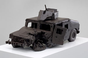 Ben Jackel / 
IED, 2008 / 
stoneware and beeswax / 
32 x 17 x 17 in (81.3 x 43.2 x 43.2 cm)