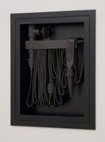 Ben Jackel / 
Fire Hose, 2008 - 2009 / 
stoneware, ebony / 
42 x 30 x 1 in (106.7 x 76.2 x 2.5 cm) / 
Private collection