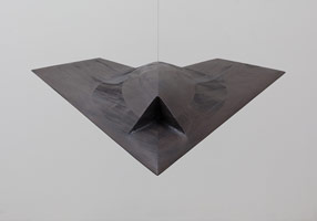 Ben Jackel / 
Taranis, 2012 / 
mahogany, graphite, and ebony / 
7 x 39 x 47 in. (17.8 x 99.1 x 119.4 cm) / 
Private collection