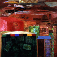 Charles Garabedian /   
Acropolis Motel, 1981 /   
acrylic on canvas /   
72 x 72 in. (182.9 x 182.9 cm)