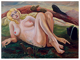 Charles Garabedian / 
Jean Harlow, 1964 / 
oil on canvas / 
42 x 57 in. (106.7 x 144.8 cm)