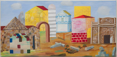 Charles Garabedian / 
Huis Clos, 2009 / 
      acrylic on canvas / 
      39 x 80 in. (99.1 x 203.2 cm) / 
      Private collection