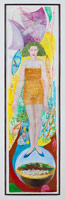 Charles Garabedian / 
Red Sails in the Sunset, 2012 / 
Acrylic on paper / 
110 x 29 in. (279.4 x 73.7 cm) 