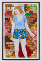 Charles Garabedian / 
Shy Girl, 2013 / 
acrylic on paper and canvas / 
48 x 29 in. (121.9 x 73.7 cm) 