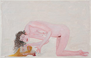 Charles Garabedian / 
Salome II, 2009 / 
acrylic on paper / 
47 3/4 x 65 1/2 in. (121.3 x 166.4 cm)