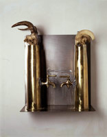 Edward & Nancy Reddin Kienholz / 
Showing it Hard at the Summit, 1987 / 
mixed media assemblage, tableaux / 
35 x 28 x 14 1/2 in (89 x 70 x 36.5 cm)