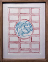 Domenico Bianchi / 
      Untitled, 2002 / 
      glazed ceramic / 
      21 1/8 x 16 1/2 x 2 in. (53.7 x 41.9 x 5.1 cm)