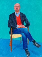 David Hockney / 
Benedikt Taschen, 9-11 December, 2013 / 
 Acrylic on canvas / 
48 x 36 in. (121.9 x 91.4 cm)