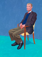 David Hockney / 
Arthur Lambert, 11-13 April, 2014  / 
Acrylic on canvas / 
48 x 36 in. (121.9 x 91.4 cm)