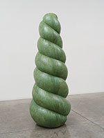 Richard Deacon / 
Tomorrow, and tomorrow, and tomorrow (a), 1999 / 
ceramic / 
73 x 29 x 27 in. (185 x 73.7 x 68.6 cm)