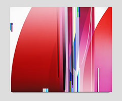 Dion Johnson / 
Red Rhythm, 2023 / 
acrylic on canvas / 
60 x 72 in. (152.4 x 182.9 cm)
