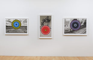 Installation photography / 
Don Suggs: Thermal Pool Paintings and Paradise Prints 