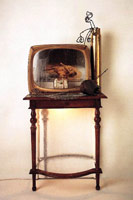 Edward & Nancy Reddin Kienholz / 
To Mourn a Dead Horse, 1989 / 
mixed media assemblage / 
60 x 29 x 14 in (153 x 74 x 36 cm)