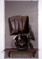 Edward and Nancy Reddin Kienholz / 
Still Dead End Dead No. I, 1987 / 
mixed media assemblage / 
42 1/2 x 24 5/8 x 11 1/4 in (108 x 62.5 x 28.6 cm)