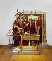 Edward & Nancy Reddin Kienholz / 
The Potlatch, 1988 / 
oil on canvas / 
96 x 96 x 57 in (243.8 x 243.8 x 144.8 cm)