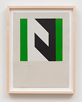 Frederick Hammersley / 
Light switch, 1988 / 
lithograph / 
Paper: 16 x 12 in. (40.6 x 30.5 cm) / 
Framed: 18 1/2 x 12 1/2 in. (47 x 31.8 cm) / 
trial proof