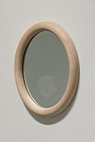 Fabrice Samyn / 
Dust of Breath, 2010 / 
mirror, glass and dust / 
15.75 x 12.99 in. (40 x 33 cm)