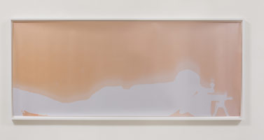 Farrah Karapetian / 
Line of Sight, 2013 / 
unique chromogenic photogram (from performance) / 
40 x 96 in. (101.6 x 243.8 cm) / 
framed: 42 5/8 x 98 3/4 in. (108.3 x 250.8 cm)