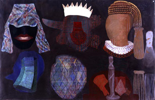 Charles Garabedian /   
First and Second Estate, 1998 /   
acrylic on paper /   
39 x 60 in (99.1 x 152.4 cm) /   
Collection of the Oklahoma City Art Museum, Oklahoma City, OK