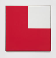 Frederick Hammersley / 
Adjective, # 9 1966 / 
oil on canvas / 
42 x 42 in. (106.7 x 106.7 cm) / 
Framed: 42 3/4 x 42 3/4 in. (108.6 x 108.6 cm)
