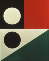 Frederick Hammersley / Switch, 1960 / 
        oil on linen / 
        50 x 40 in. (127 x 101.6 cm) / 
        Private collection 