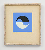 Frederick Hammersley / 
Seedling, 1967 / 
silk screen in artist-made frame / 
Image: 8 x 8 in. (20.3 x 20.3 cm) / 
Framed: 17 1/8 x 15 1/4 in. (43.5 x cm) / 
Edition 4 of 29